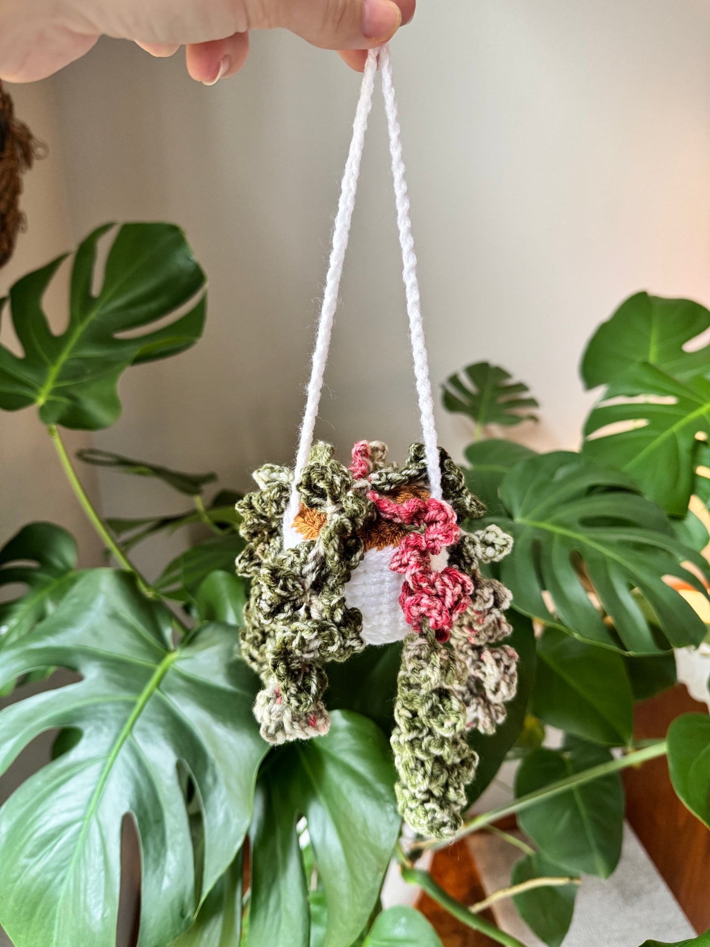 Handmade hanging plant